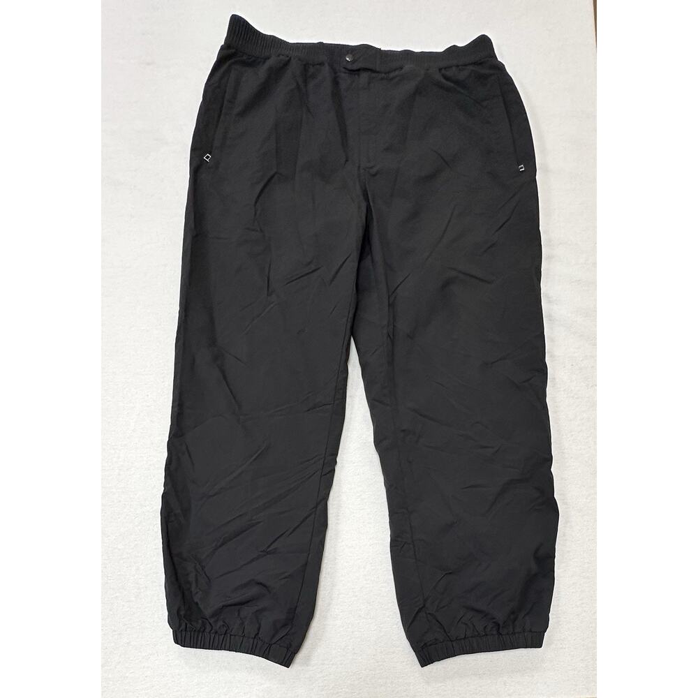 Obermeyer Ski Pants Men's Medium Black Elastic Waist Elastic Ankles Waterproof